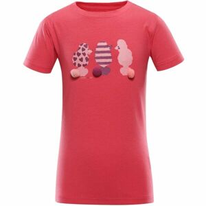 NAX POLEFO Detské tričko, ružová, veľkosť 128-134