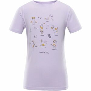 NAX POLEFO Detské tričko, fialová, veľkosť 104-110