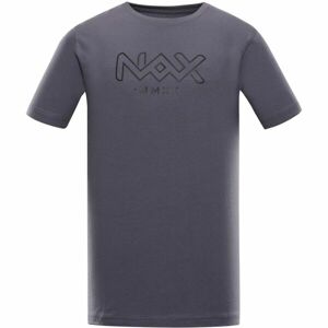 NAX LETAD Pánske tričko, tmavo sivá, veľkosť