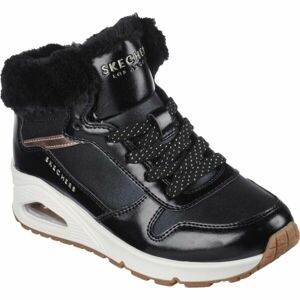 Skechers UNO - COZY ON AIR Detská zimná obuv, čierna, veľkosť 28
