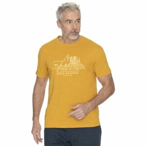 BUSHMAN DEMING Pánske tričko, žltá, veľkosť XXXL