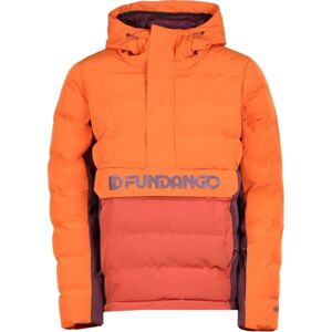 FUNDANGO EVERETT PADDED ANORAK Dámska lyžiarska/snowboardová bunda, oranžová, veľkosť L