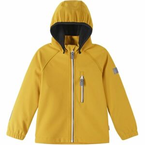 REIMA VANTTI Detská softshellová bunda, žltá, veľkosť 110