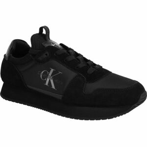Calvin Klein RUNNER SOCK LACEUP NY-LTH Pánska voľnočasová obuv, čierna, veľkosť