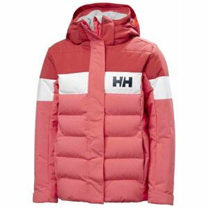 Helly Hansen JR DIAMOND JACKET Dievčenská lyžiarska bunda, ružová, veľkosť 12