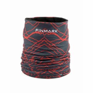 Finmark Multifunkčná šatka s flísom Multifunkčná šatka, červená, veľkosť os