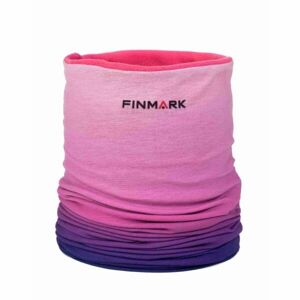 Finmark Multifunkčná šatka s flísom Multifunkčná šatka, ružová, veľkosť os