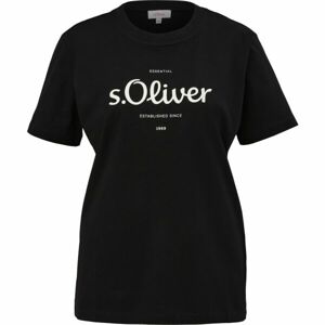 s.Oliver RL T-SHIRT Tričko, čierna, veľkosť 34