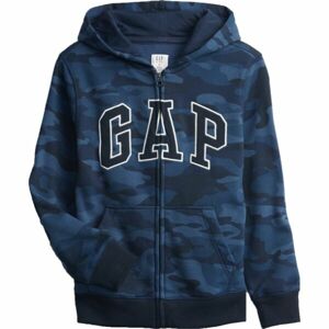 GAP FULLZIP LOGO Chlapčenská mikina, tmavo modrá, veľkosť L