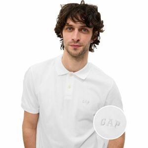 GAP LOGO Pánske tričko polo, biela, veľkosť M