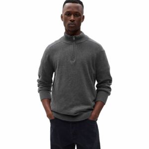 GAP CASHSOFT Pánsky sveter, tmavo sivá, veľkosť XL