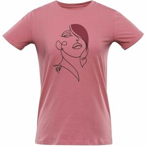 NAX GAMMA Dámske tričko, ružová, veľkosť XS