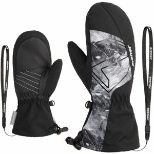 Ziener LAVALINO Detské lyžiarske rukavice, čierna, veľkosť 4.5