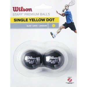 Wilson STAFF SQUASH 2 BALL YEL DOT Squashova loptička, žltá, veľkosť os