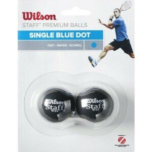 Wilson STAFF SQUASH 2 BALL BLU DOT Squshová loptička, modrá, veľkosť os